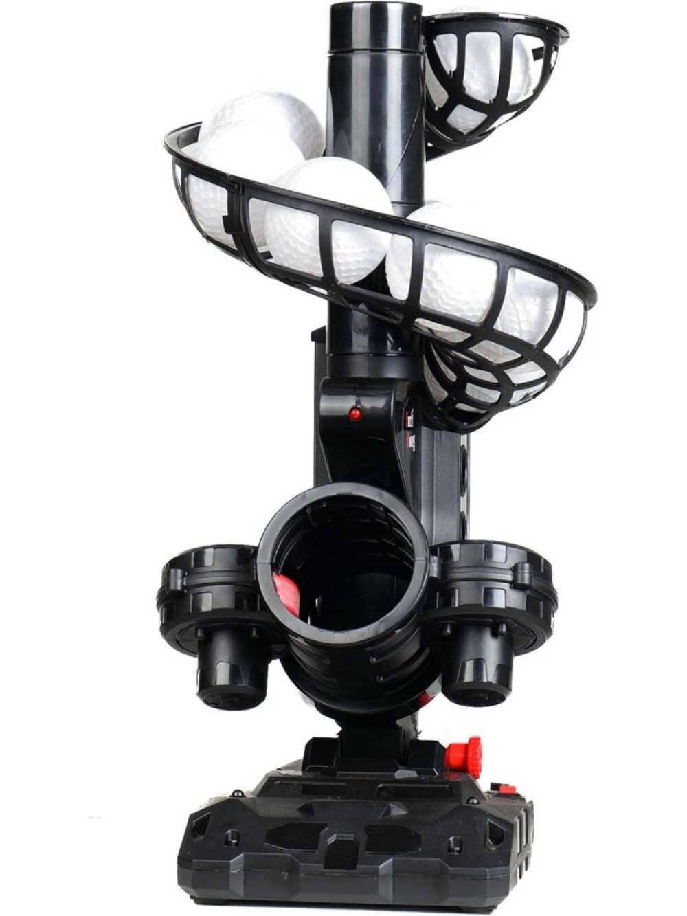Adjustable Baseball Pitching Machine with 4 Angles, Battery Powered, 9 Training